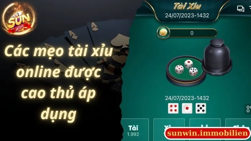 Các mẹo tài xỉu online được cao thủ áp dụng